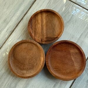 3 Weck Wood Medium Lid  Fits Weck Jars Williams Sonoma Germany 🇩🇪